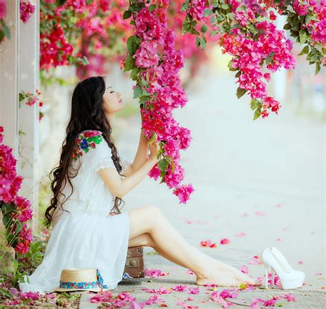 Nature Spring Lover Girl.